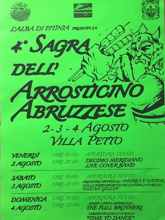Pitinia » 4^ Sagra dell’Arrosticino Abruzzese - Vacanze in Provincia di Teramo ...